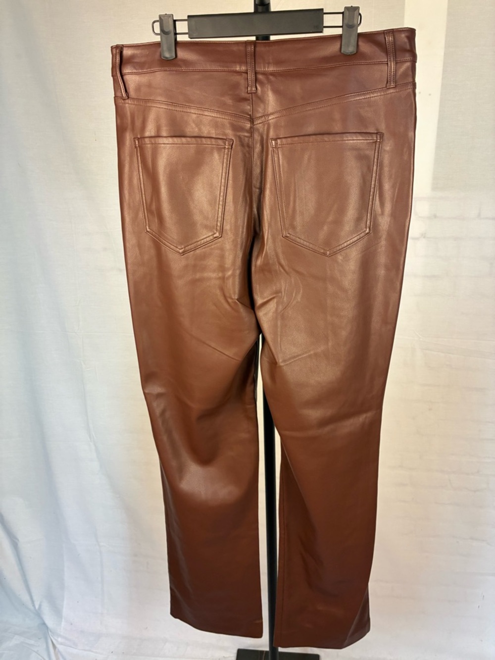 NWT Express Vegan Leather 90's Slim Super High Rise 14R - Picture 6 of 8